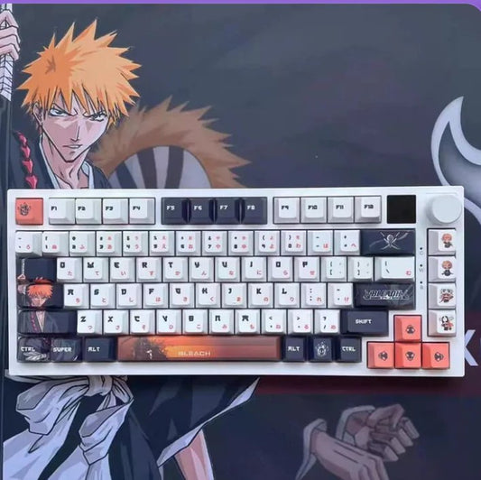 Unlock the Ultimate Bleach Anime Gaming Setup: The 128-Key Custom Keycaps for Cherry MX Switch Keyboards - Bigem's Otaku Boutique