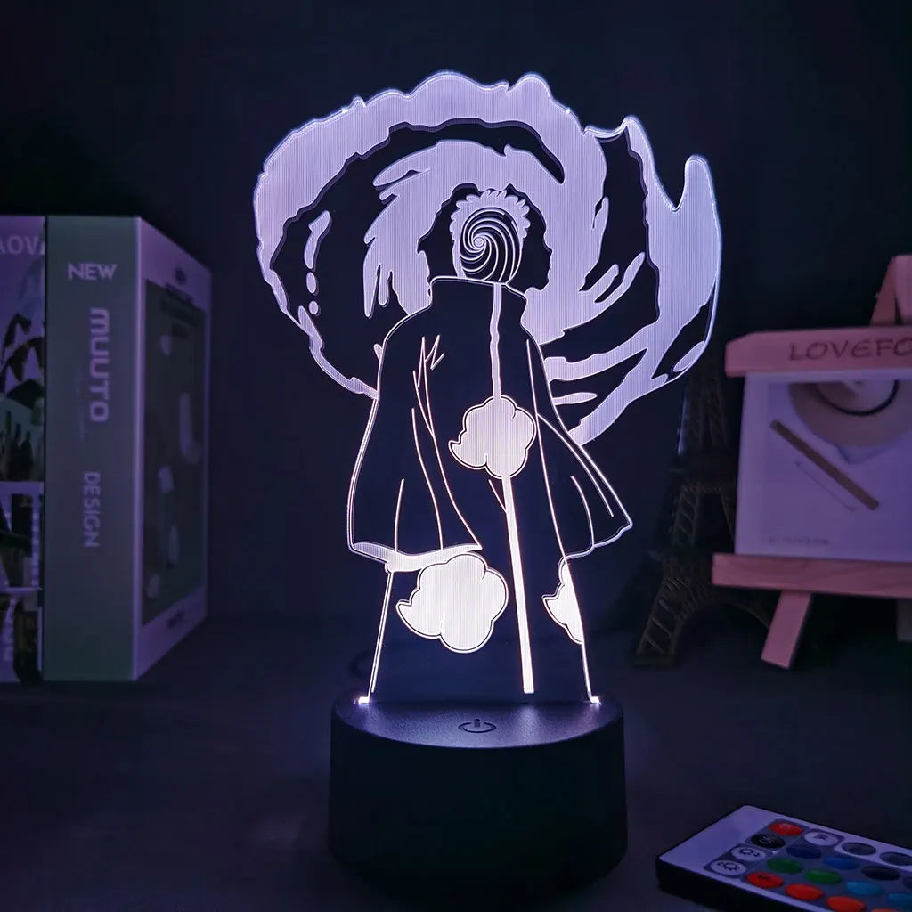 Naruto Tobi Akastsuki 3D Room Decor Anime Lamp