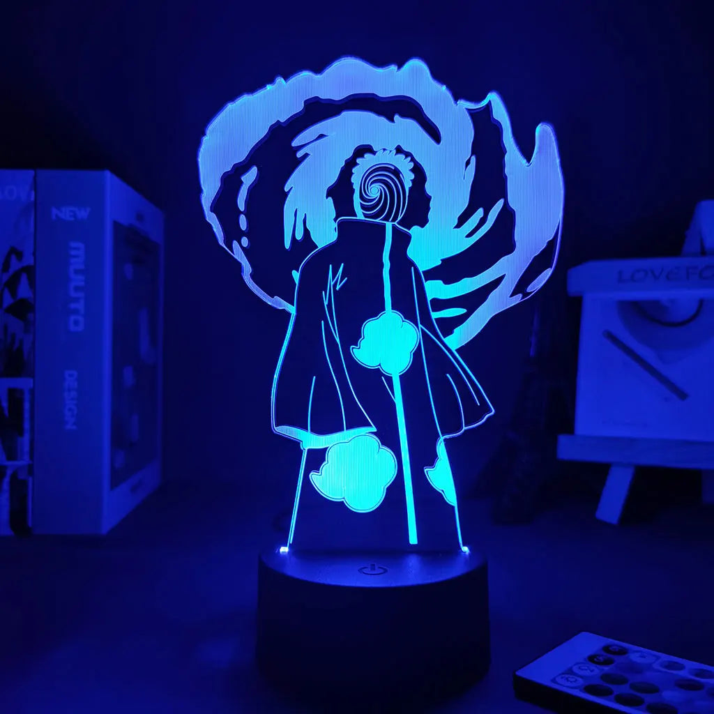 Naruto Tobi Akastsuki 3D Room Decor Anime Lamp