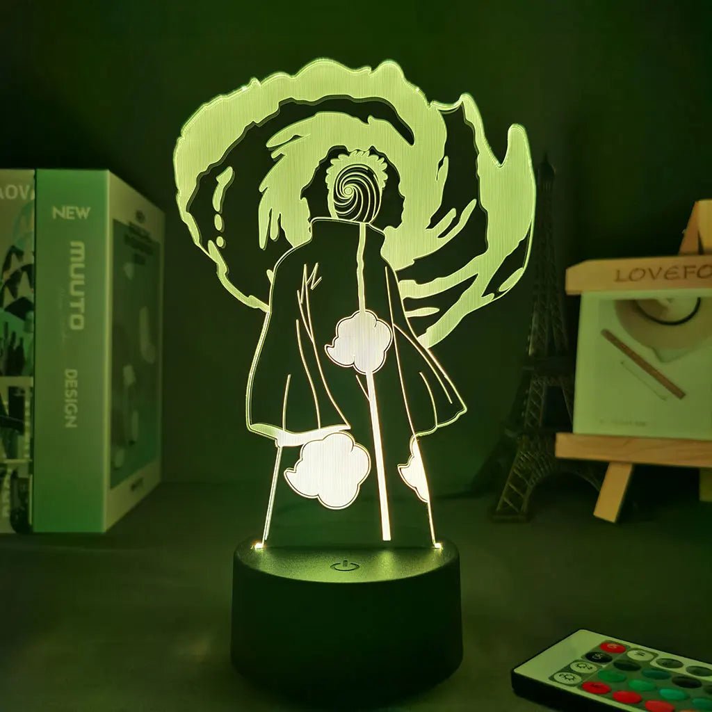 Naruto Tobi Akastsuki 3D Room Decor Anime Lamp
