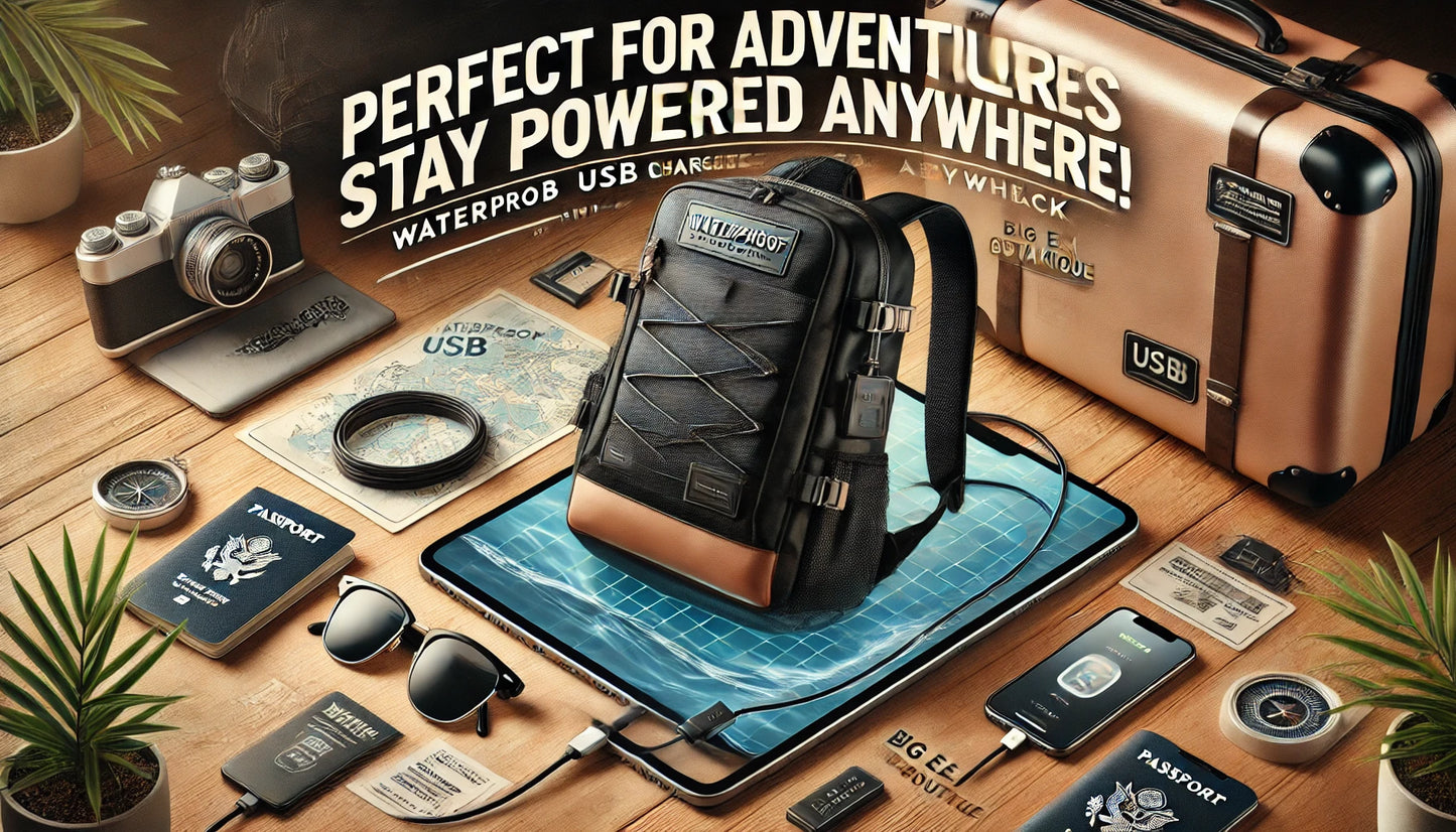 Best Waterproof Travel Backpack with External USB Charger & Anti-Theft Features