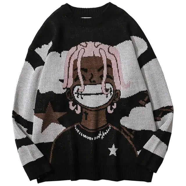 Harajuku vintage cartoon anime knitted sweater men winter oversized - Bigem's Otaku Boutique668418_0TGUESFHarajuku vintage cartoon anime knitted sweater men winter oversizedBigem's Otaku Boutique Bigem's Otaku BoutiqueHarajuku vintage cartoon anime knitted sweater men winter oversized668418_0TGUESFblackExtra Large