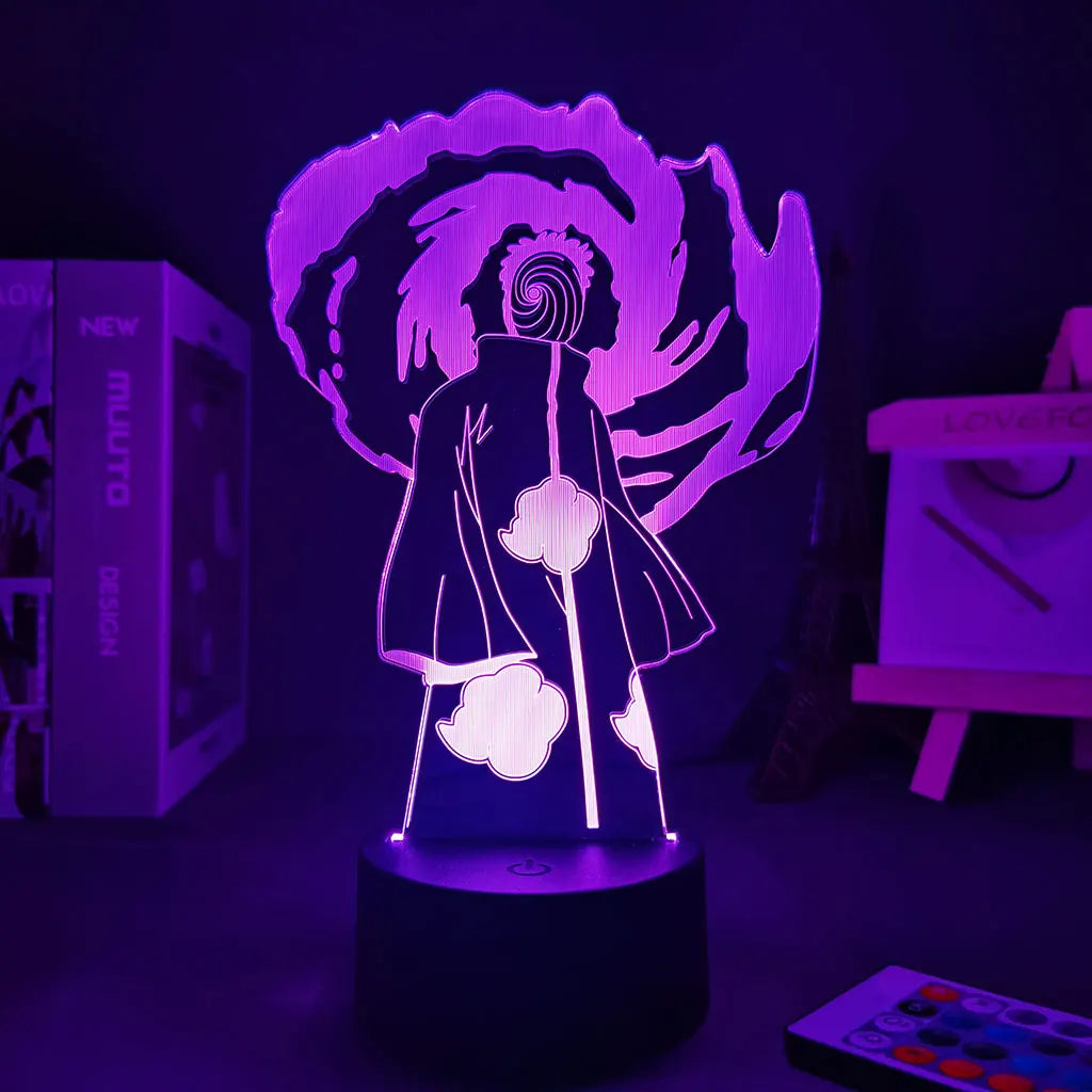 Naruto Tobi Akastsuki 3D Room Decor Anime Lamp