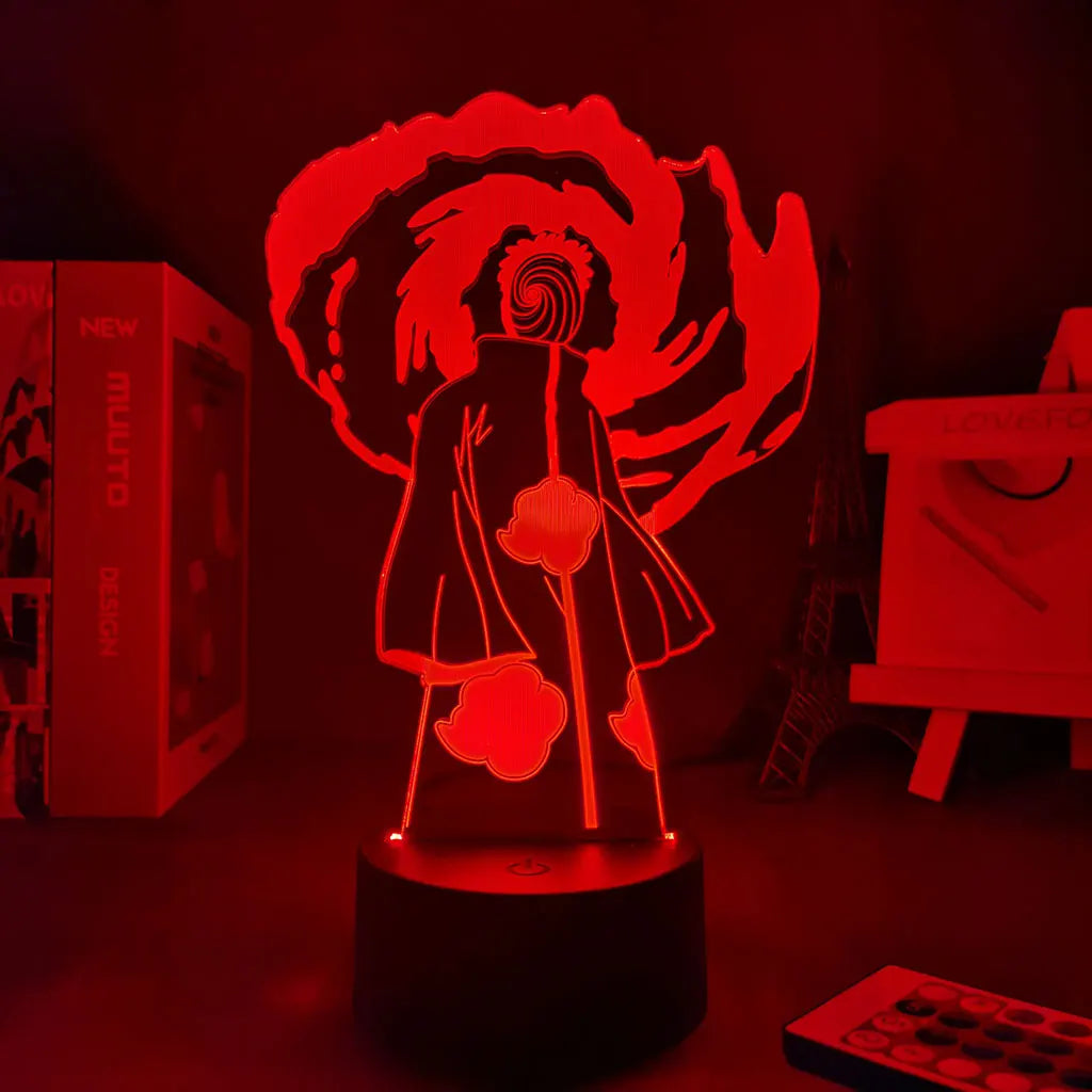 Naruto Tobi Akastsuki 3D Room Decor Anime Lamp