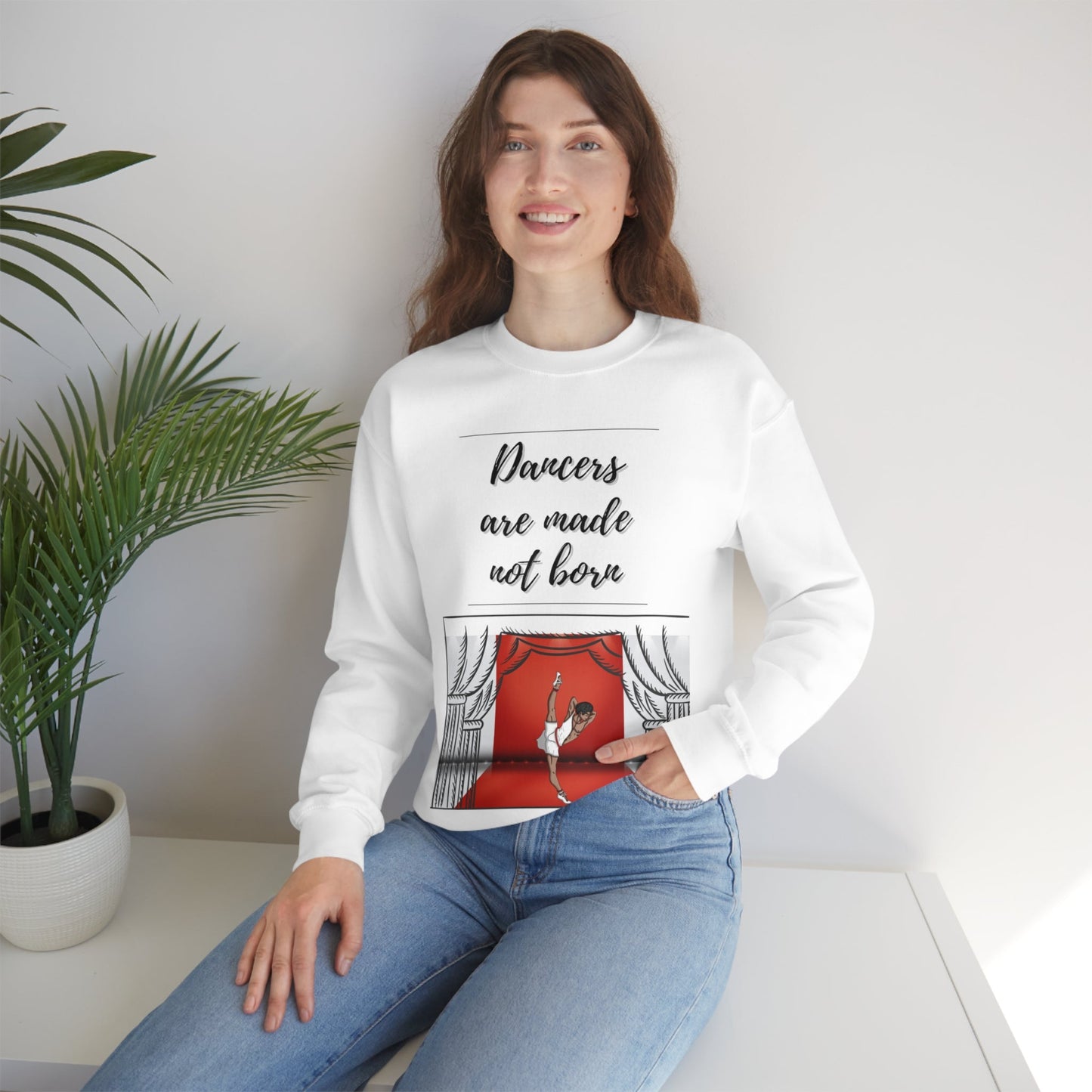 A Dancer is Made Not Born Unisex Heavy Blend Crewneck Sweatshirt - Bigem's Otaku BoutiqueSweatshirt26449552997888556274A Dancer is Made Not Born Unisex Heavy Blend Crewneck SweatshirtSweatshirtPrintifyBigem's Otaku Boutique26449552997888556274SWhiteCrew neckDTGBack to School