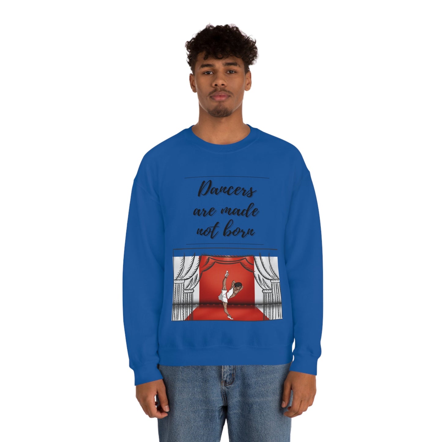 A Dancer is Made Not Born Unisex Heavy Blend Crewneck Sweatshirt - Bigem's Otaku BoutiqueSweatshirt26449552997888556274A Dancer is Made Not Born Unisex Heavy Blend Crewneck SweatshirtSweatshirtPrintifyBigem's Otaku Boutique26449552997888556274SWhiteCrew neckDTGBack to School