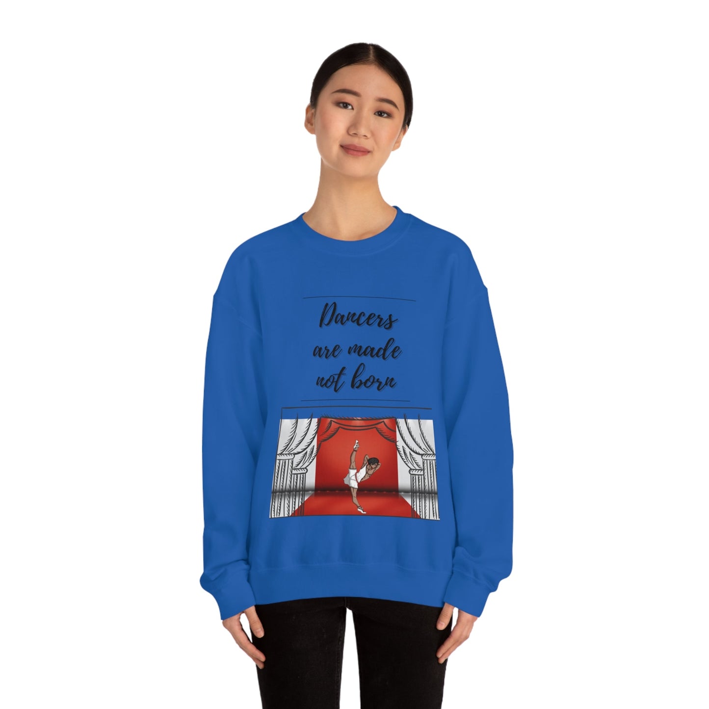 A Dancer is Made Not Born Unisex Heavy Blend Crewneck Sweatshirt - Bigem's Otaku BoutiqueSweatshirt26449552997888556274A Dancer is Made Not Born Unisex Heavy Blend Crewneck SweatshirtSweatshirtPrintifyBigem's Otaku Boutique26449552997888556274SWhiteCrew neckDTGBack to School