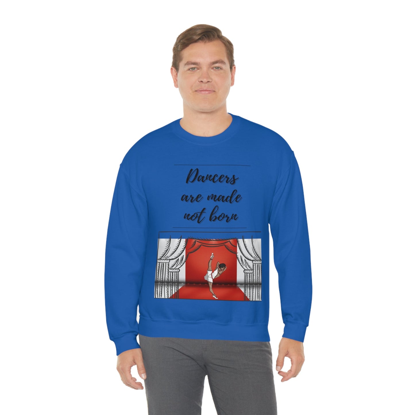 A Dancer is Made Not Born Unisex Heavy Blend Crewneck Sweatshirt - Bigem's Otaku BoutiqueSweatshirt26449552997888556274A Dancer is Made Not Born Unisex Heavy Blend Crewneck SweatshirtSweatshirtPrintifyBigem's Otaku Boutique26449552997888556274SWhiteCrew neckDTGBack to School