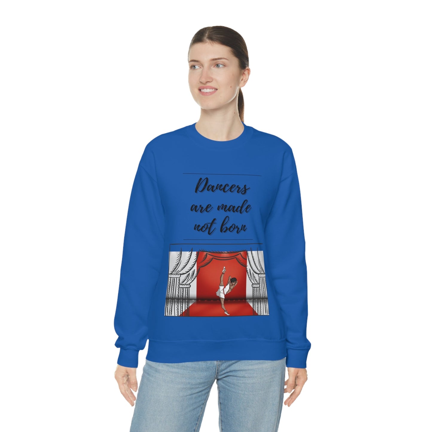 A Dancer is Made Not Born Unisex Heavy Blend Crewneck Sweatshirt - Bigem's Otaku BoutiqueSweatshirt26449552997888556274A Dancer is Made Not Born Unisex Heavy Blend Crewneck SweatshirtSweatshirtPrintifyBigem's Otaku Boutique26449552997888556274SWhiteCrew neckDTGBack to School