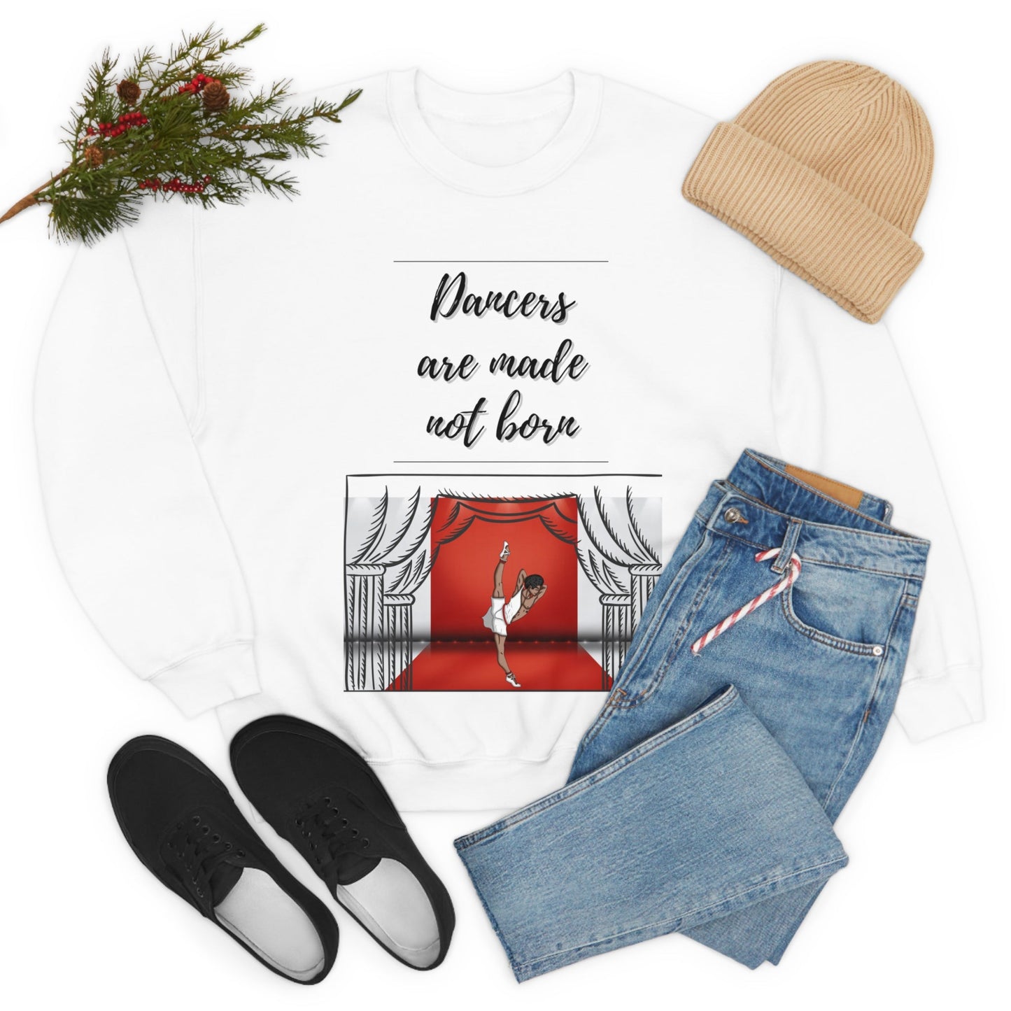 A Dancer is Made Not Born Unisex Heavy Blend Crewneck Sweatshirt - Bigem's Otaku BoutiqueSweatshirt26449552997888556274A Dancer is Made Not Born Unisex Heavy Blend Crewneck SweatshirtSweatshirtPrintifyBigem's Otaku Boutique26449552997888556274SWhiteCrew neckDTGBack to School
