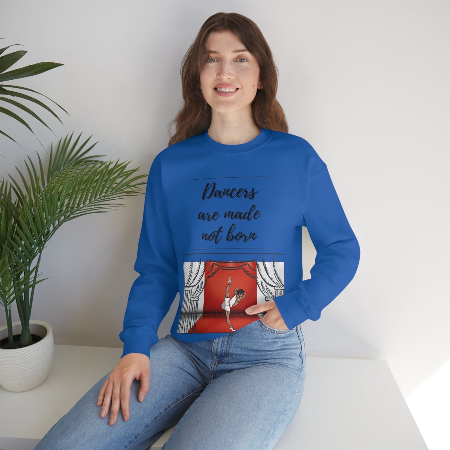 A Dancer is Made Not Born Unisex Heavy Blend Crewneck Sweatshirt - Bigem's Otaku BoutiqueSweatshirt26449552997888556274A Dancer is Made Not Born Unisex Heavy Blend Crewneck SweatshirtSweatshirtPrintifyBigem's Otaku Boutique26449552997888556274SWhiteCrew neckDTGBack to School