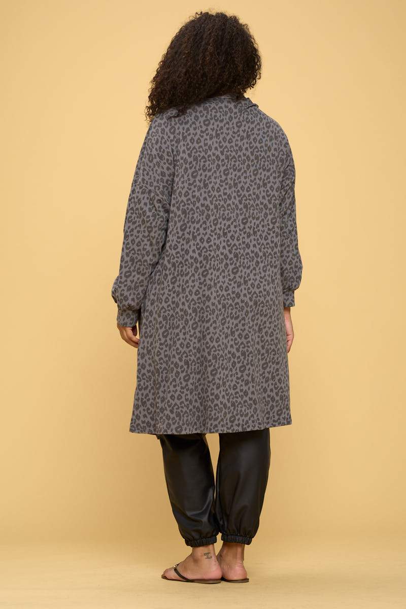 Animal Print Cardigan with Asymmetrical Hem and Side Pocket - Bigem's Otaku BoutiqueWomen's Clothing4226JK-X-CH-1XAnimal Print Cardigan with Asymmetrical Hem and Side PocketWomen's ClothingTan HephaestusBigem's Otaku Boutique4226JK-X-CH-1X1XCHARCOALSmileHairstyle