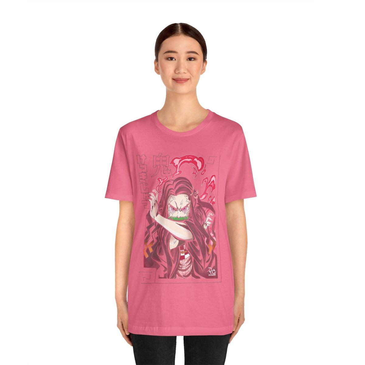 Demon Slayer Nezuko Unisex Otaku Short Sleeve Tee - Bigem's Otaku BoutiqueT-Shirt17331193619101168469Demon Slayer Nezuko Unisex Otaku Short Sleeve TeeT-ShirtPrintifyBigem's Otaku BoutiqueDemon Slayer Nezuko Unisex Otaku Short Sleeve Tee17331193619101168469Charity PinkSCrew neckDTGCotton