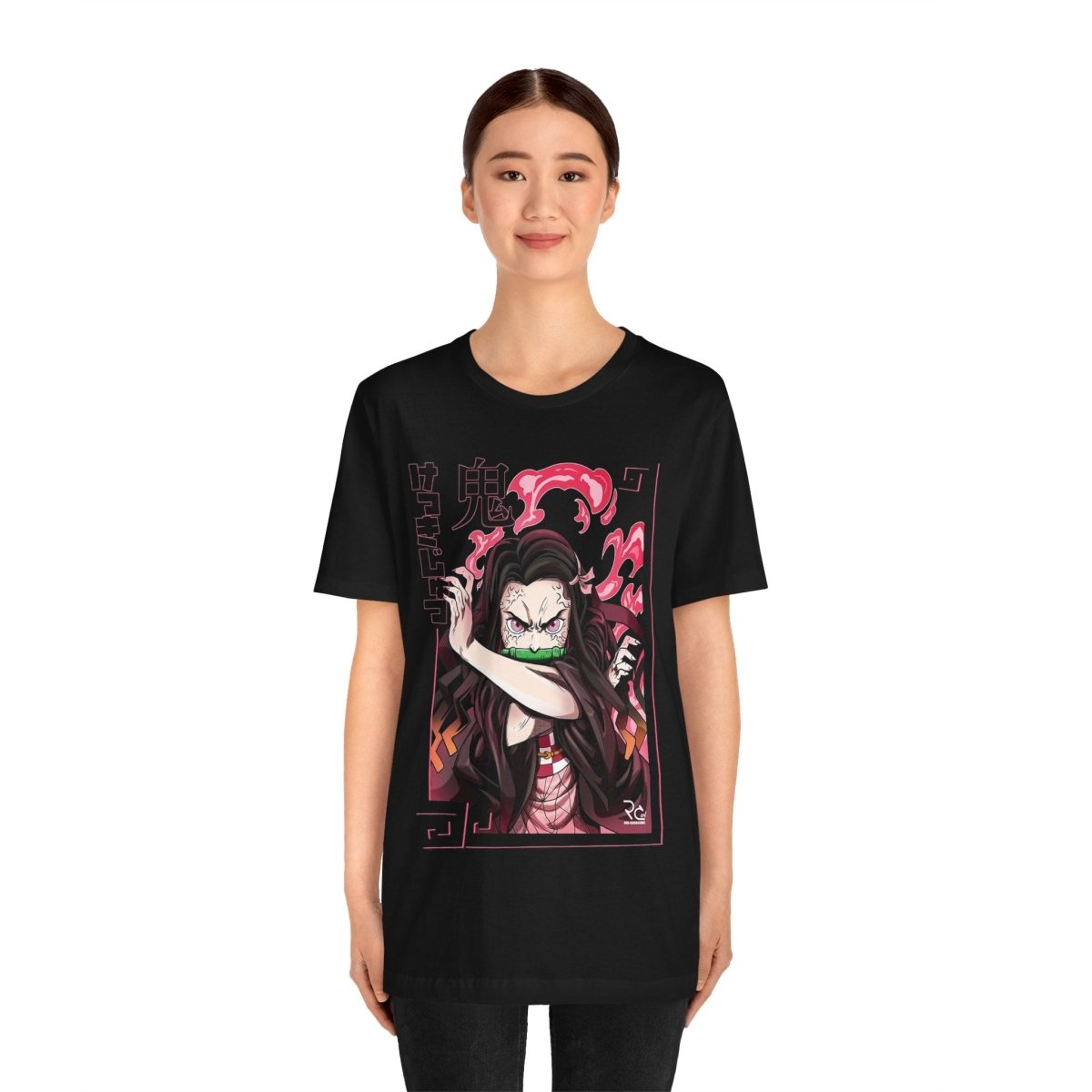 Demon Slayer Nezuko Unisex Otaku Short Sleeve Tee - Bigem's Otaku BoutiqueT-Shirt17331193619101168469Demon Slayer Nezuko Unisex Otaku Short Sleeve TeeT-ShirtPrintifyBigem's Otaku BoutiqueDemon Slayer Nezuko Unisex Otaku Short Sleeve Tee17331193619101168469Charity PinkSCrew neckDTGCotton