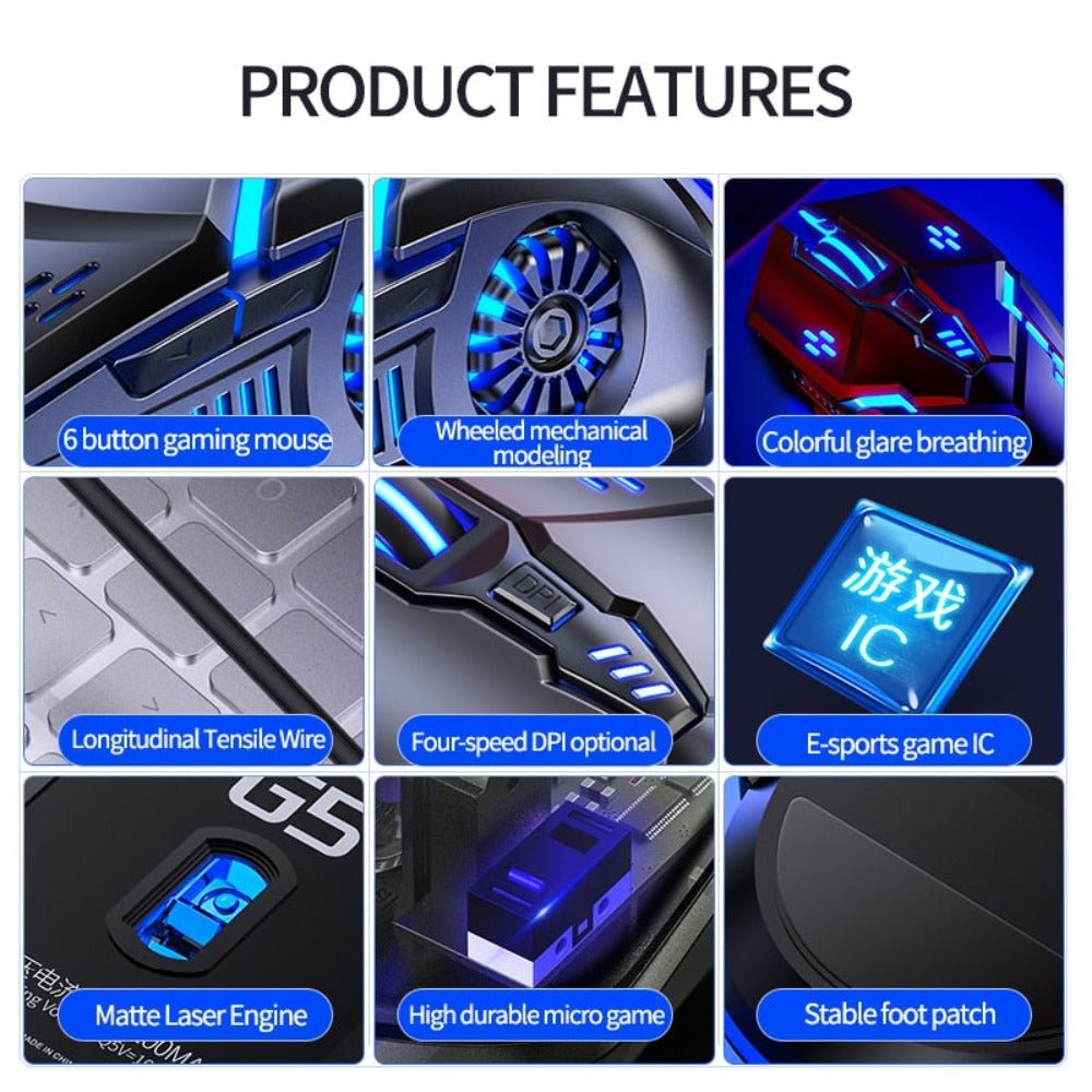 Dragon 6 Buttons 3200 DPI Gaming Mouse - Bigem's Otaku BoutiqueMobile & Laptop AccessoriesONCA2022080201ANET-GRYDragon 6 Buttons 3200 DPI Gaming MouseMobile & Laptop AccessoriesYellow PandoraBigem's Otaku BoutiqueONCA2022080201ANET-GRYGrayGadgetsGamingComputer
