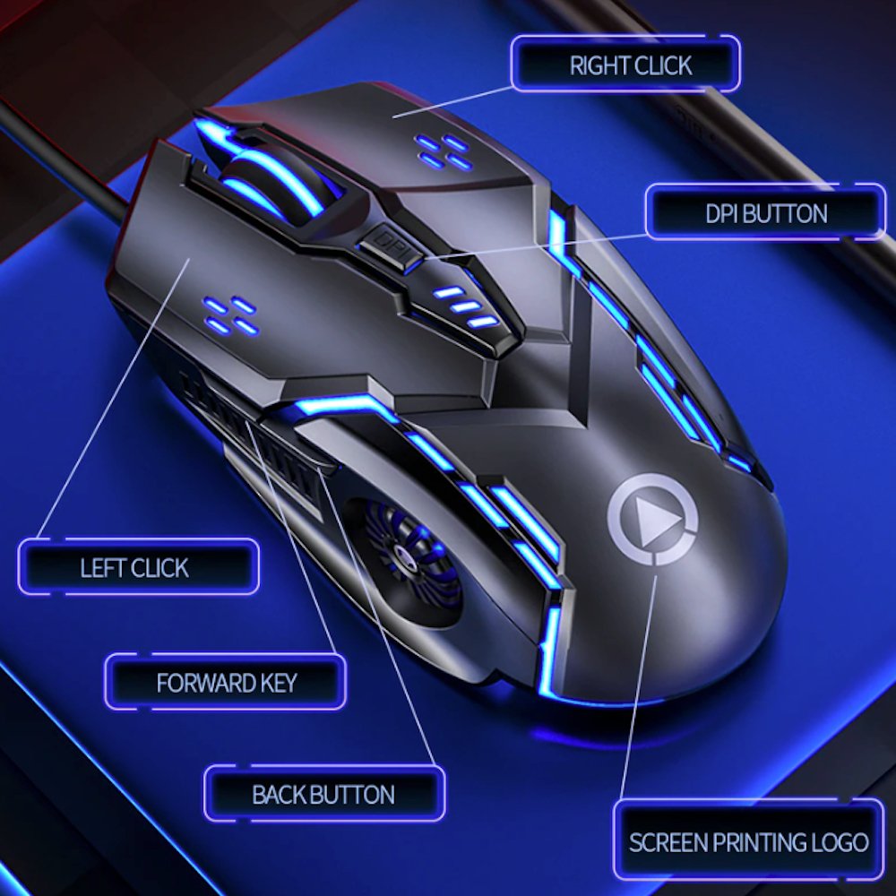 Dragon 6 Buttons 3200 DPI Gaming Mouse - Bigem's Otaku BoutiqueMobile & Laptop AccessoriesONCA2022080201ANET-GRYDragon 6 Buttons 3200 DPI Gaming MouseMobile & Laptop AccessoriesYellow PandoraBigem's Otaku BoutiqueONCA2022080201ANET-GRYGrayGadgetsGamingComputer