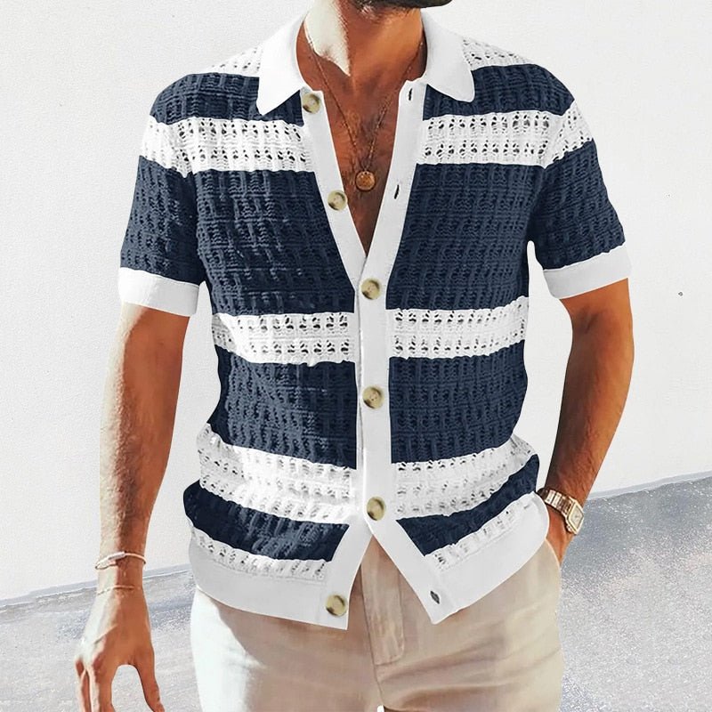 "Eleganza" Striped Knitted Cardigan - Bigem's Otaku Boutique1202833_wxh001"Eleganza" Striped Knitted CardiganBigem's Otaku Boutique Bigem's Otaku Boutique1202833_wxh001Dark BlueSClothesCardigan