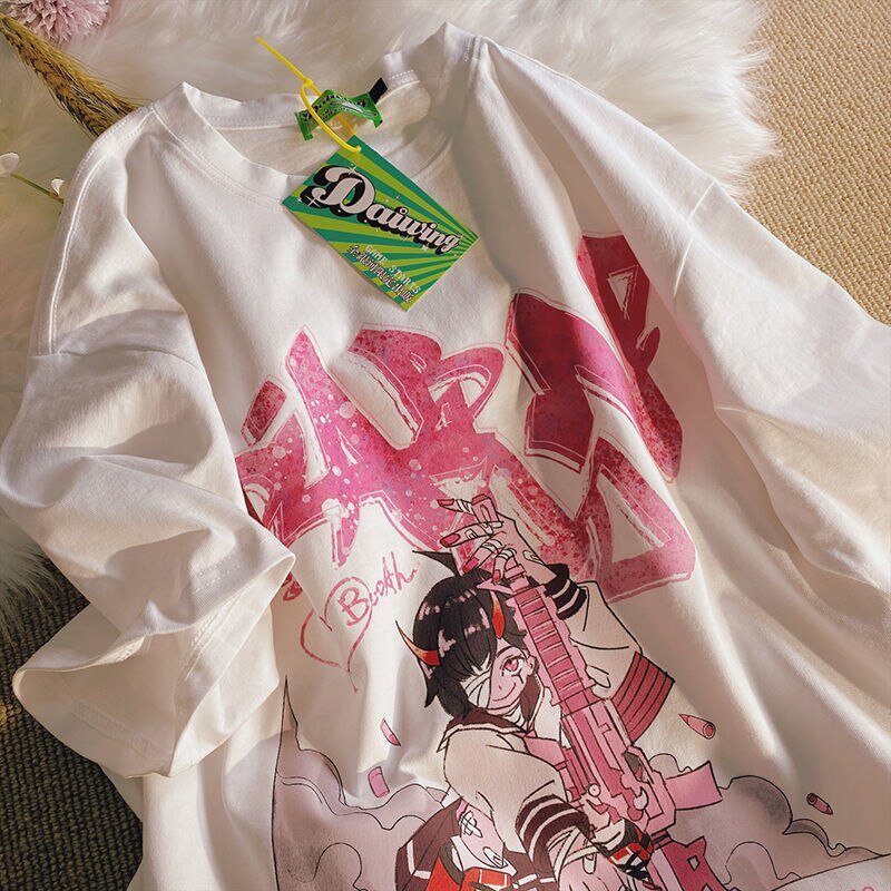 Japan JK Girl Anime Graphic T Shirts - Bigem's Otaku Boutique846092_JAEMWDCJapan JK Girl Anime Graphic T ShirtsBigem's Otaku Boutique Bigem's Otaku Boutique846092_JAEMWDCWhiteXXLT ShirtsWomen's T ShirtsOversized