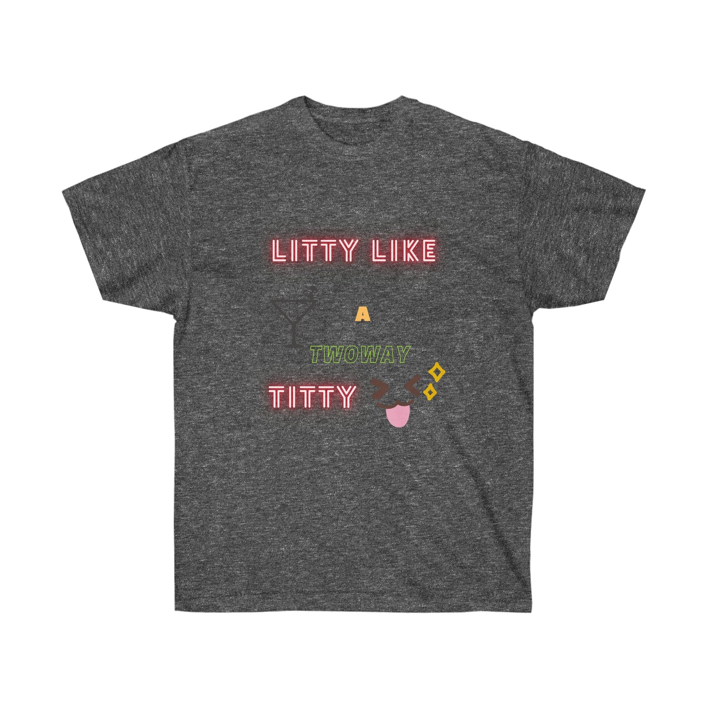 Litty Unisex Ultra Cotton Tee - Bigem's Otaku BoutiqueT-Shirt16834203196290397525Litty Unisex Ultra Cotton TeeT-ShirtPrintifyBigem's Otaku Boutique16834203196290397525Dark HeatherSDTGMen's ClothingCrew neck