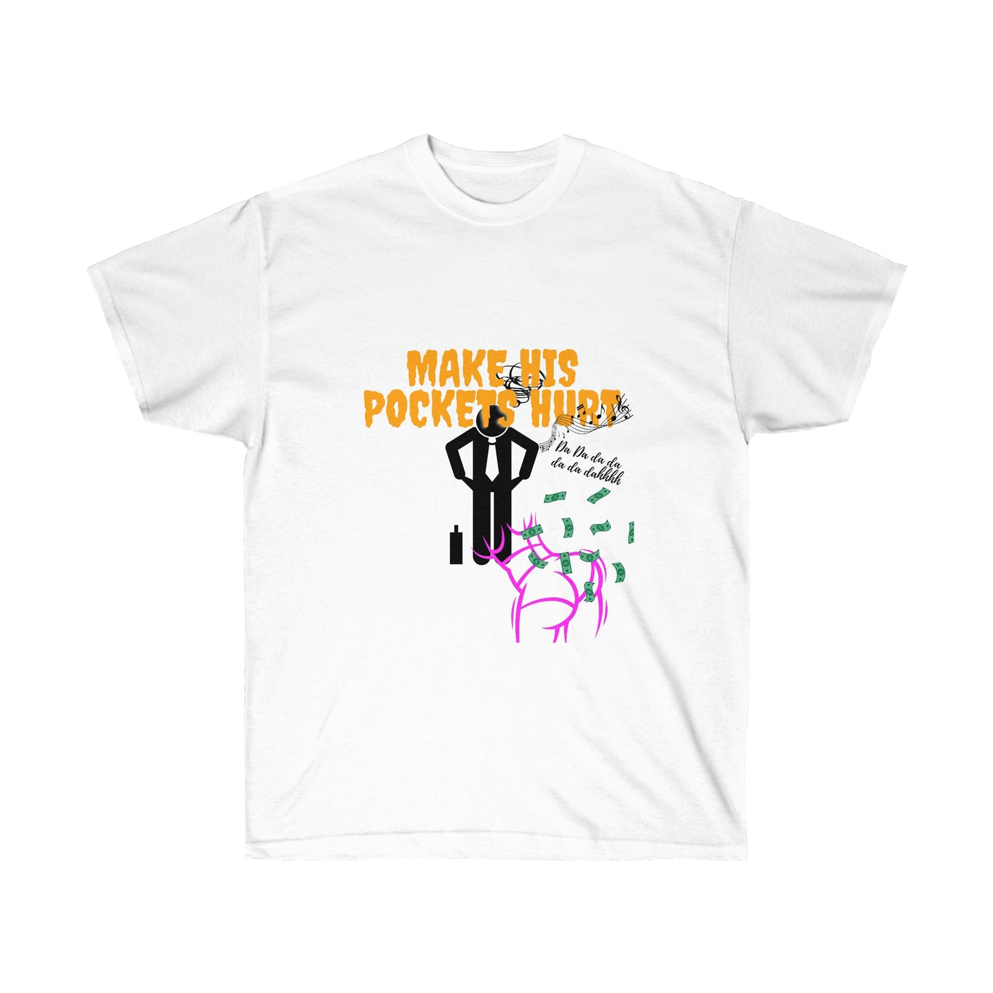 Make his Pockets Hurt Collection Unisex Ultra Cotton Tee - Bigem's Otaku BoutiqueT-Shirt30317995758982003101Make his Pockets Hurt Collection Unisex Ultra Cotton TeeT-ShirtPrintifyBigem's Otaku Boutique30317995758982003101WhiteSDTGMen's ClothingCrew neck