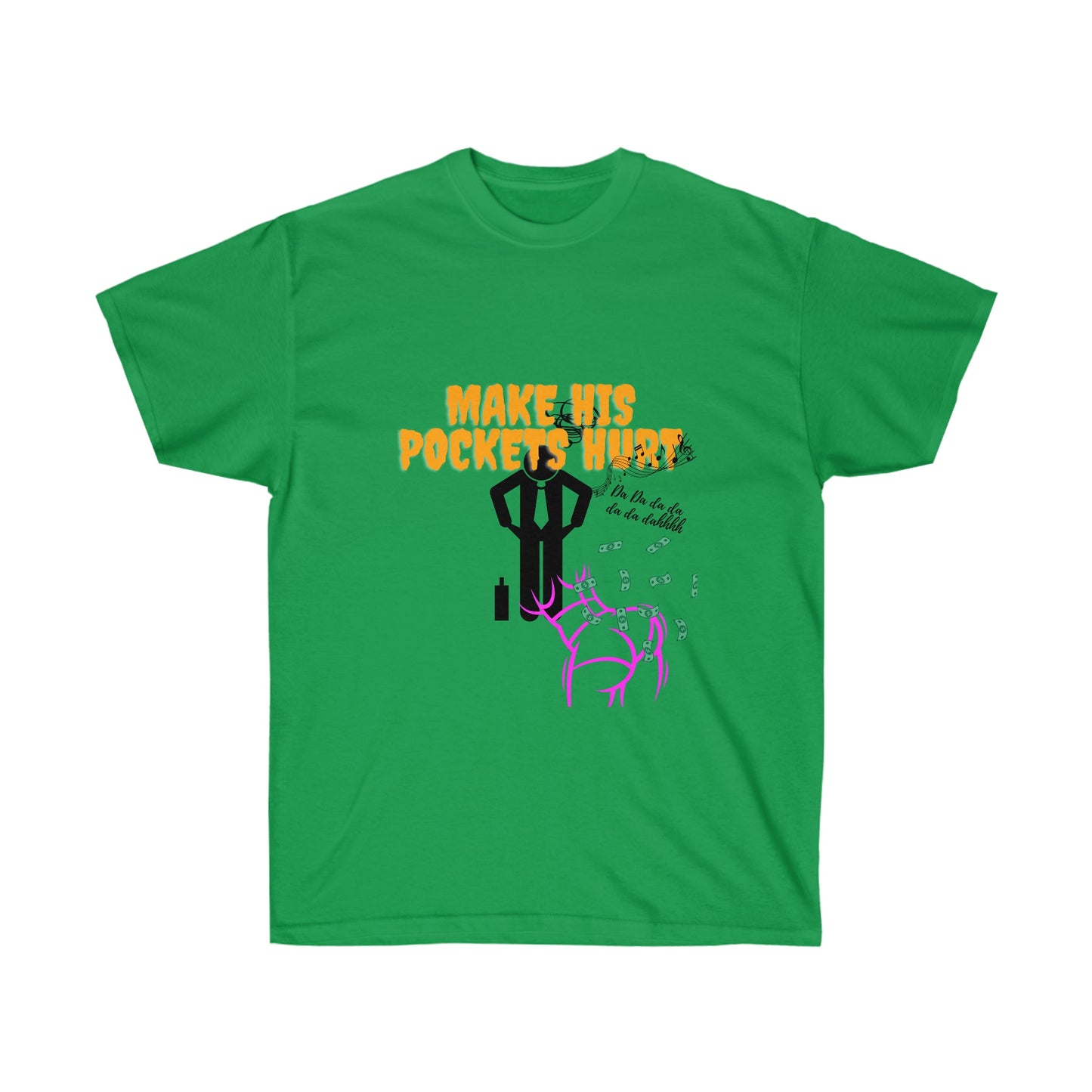 Make his Pockets Hurt Collection Unisex Ultra Cotton Tee - Bigem's Otaku BoutiqueT-Shirt30500013349029000579Make his Pockets Hurt Collection Unisex Ultra Cotton TeeT-ShirtPrintifyBigem's Otaku Boutique30500013349029000579Irish GreenSDTGMen's ClothingCrew neck