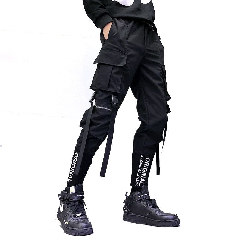Men's Ribbon Cargo Pants - Bigem's Otaku Boutique1032881_VAVVCEPMen's Ribbon Cargo PantsBigem's Otaku Boutique Bigem's Otaku Boutique1032881_VAVVCEPBlackXXLJoggersPantsCargo Pants