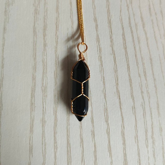 Natural Stone Pendant Necklace - Bigem's Otaku Boutique701071_CHBZBUHNatural Stone Pendant NecklaceBigem's Otaku Boutique Bigem's Otaku Boutique701071_CHBZBUHBlack AgateNecklacePendantJewelry