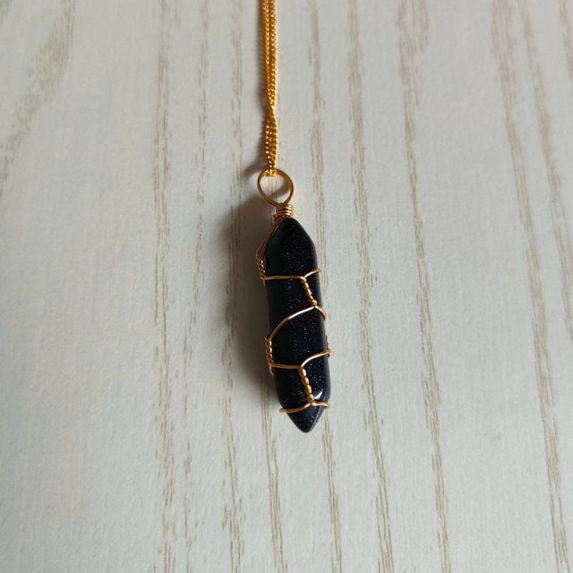 Natural Stone Pendant Necklace - Bigem's Otaku Boutique701071_MZQVG0INatural Stone Pendant NecklaceBigem's Otaku Boutique Bigem's Otaku Boutique701071_MZQVG0IBlue Sand StoneNecklacePendantJewelry