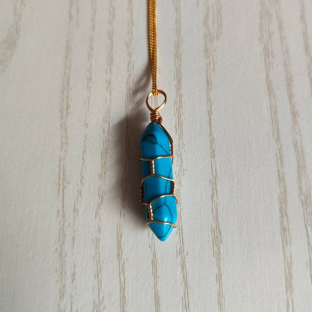 Natural Stone Pendant Necklace - Bigem's Otaku Boutique701071_QASTNZQNatural Stone Pendant NecklaceBigem's Otaku Boutique Bigem's Otaku Boutique701071_QASTNZQBlue TurquoiseNecklacePendantJewelry