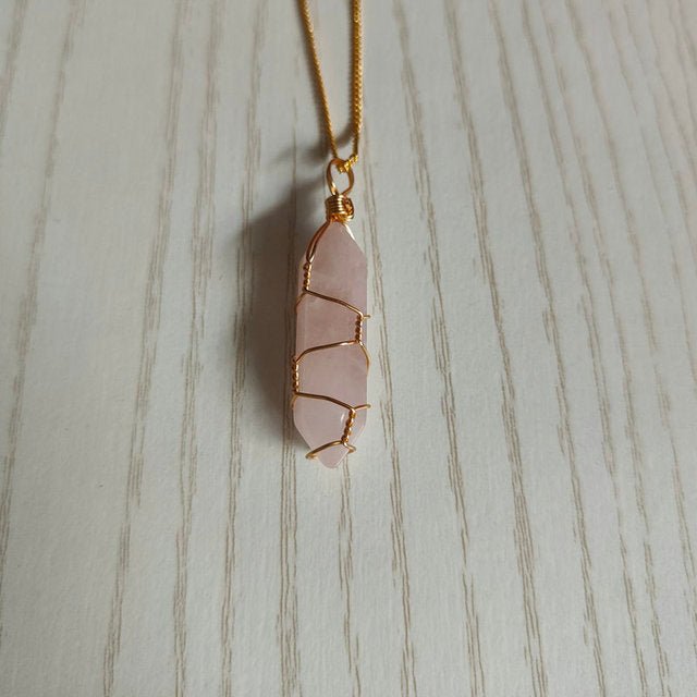 Natural Stone Pendant Necklace - Bigem's Otaku Boutique701071_RSJCMNJNatural Stone Pendant NecklaceBigem's Otaku Boutique Bigem's Otaku Boutique701071_RSJCMNJRose Quartz StoneNecklacePendantJewelry
