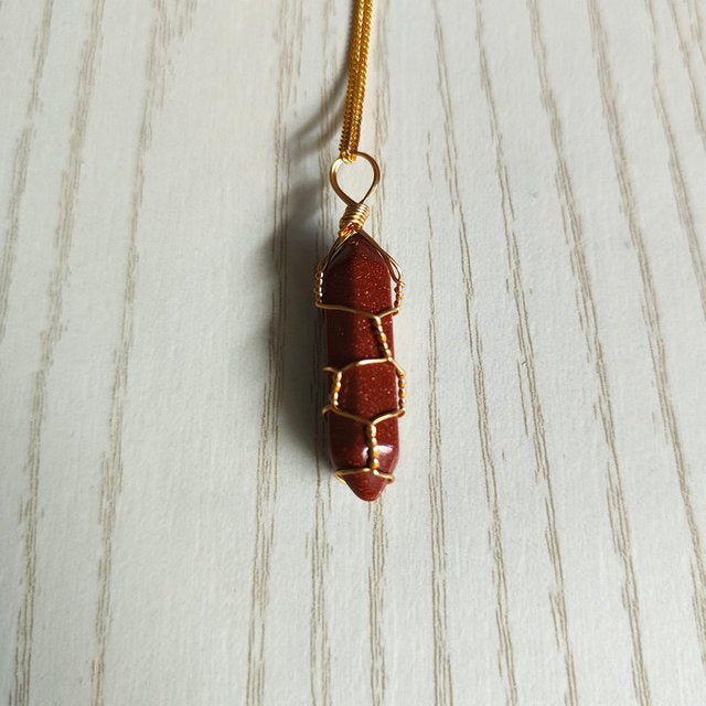 Natural Stone Pendant Necklace - Bigem's Otaku Boutique701071_RTQZSCNNatural Stone Pendant NecklaceBigem's Otaku Boutique Bigem's Otaku Boutique701071_RTQZSCNGold Sand StoneNecklacePendantJewelry