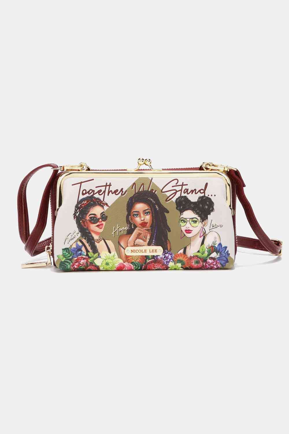 Nicole Lee USA Signature Kiss Lock Crossbody Wallet - Bigem's Otaku Boutique101300315653919Nicole Lee USA Signature Kiss Lock Crossbody WalletTrendsiBigem's Otaku Boutique101300315653919Together We StandOne SizeShip from USANicole Lee USA