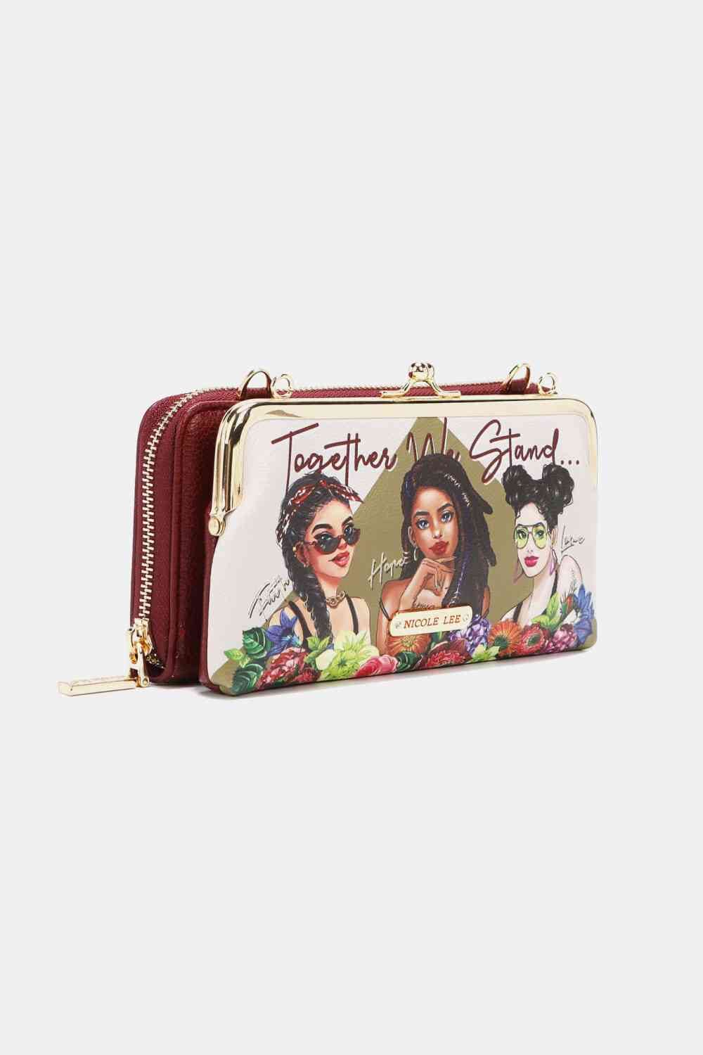 Nicole Lee USA Signature Kiss Lock Crossbody Wallet - Bigem's Otaku Boutique101300315653919Nicole Lee USA Signature Kiss Lock Crossbody WalletTrendsiBigem's Otaku Boutique101300315653919Together We StandOne SizeShip from USANicole Lee USA