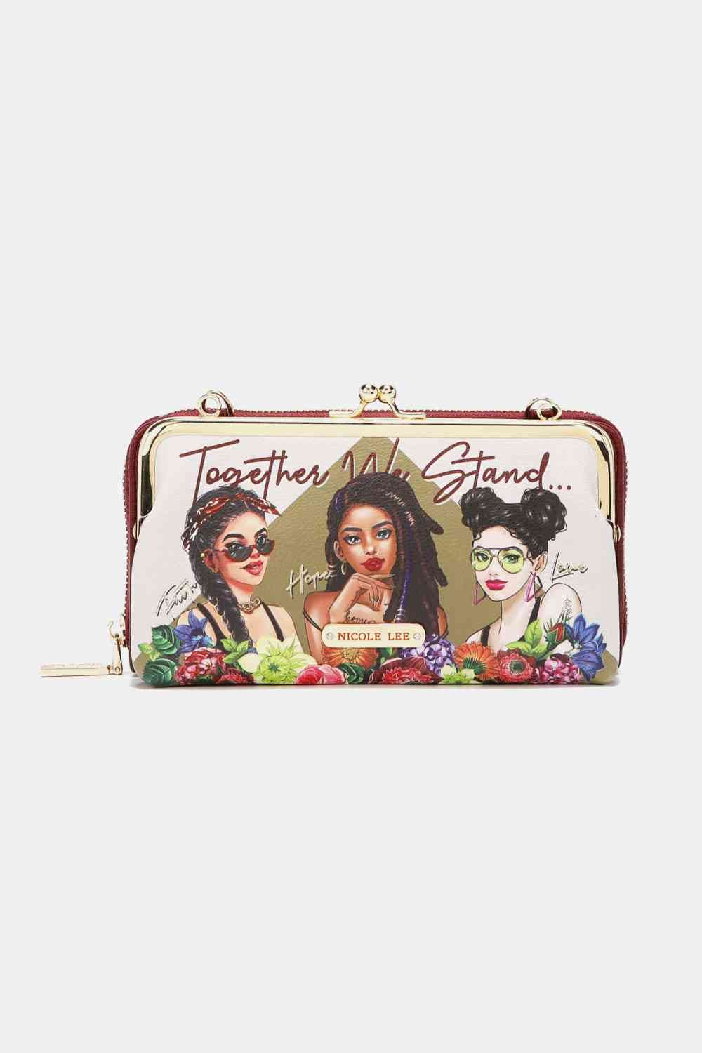 Nicole Lee USA Signature Kiss Lock Crossbody Wallet - Bigem's Otaku Boutique101300315653919Nicole Lee USA Signature Kiss Lock Crossbody WalletTrendsiBigem's Otaku Boutique101300315653919Together We StandOne SizeShip from USANicole Lee USA