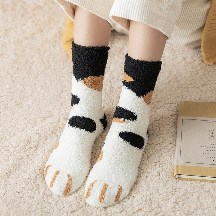 Paw Print Socks - Bigem's Otaku BoutiqueHT353-01Paw Print SocksBigem's Otaku Boutique Bigem's Otaku BoutiqueHT353-01Crossbar Black1 pairSocksGils Socks