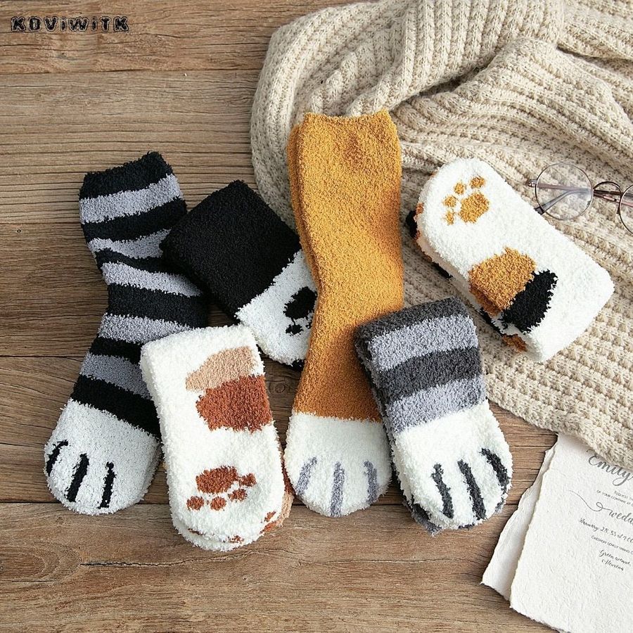 Paw Print Socks - Bigem's Otaku BoutiqueHT353-01Paw Print SocksBigem's Otaku Boutique Bigem's Otaku BoutiqueHT353-01Crossbar Black1 pairSocksGils Socks