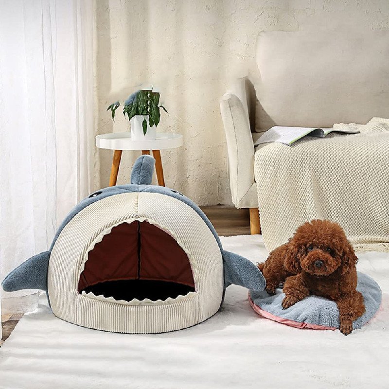 The Shark Pet Bed - Bigem's Otaku Boutique1200981_YMJ001(40x40x42The Shark Pet BedBigem's Otaku Boutique Bigem's Otaku Boutique1200981_YMJ001(40x40x42Shark GraySmallPetSharkBed