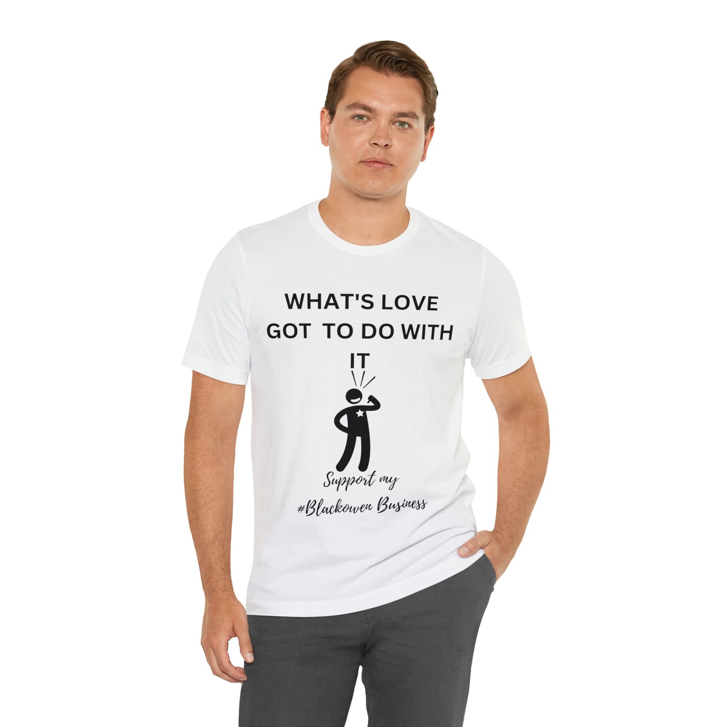 What's Love Got To Do With It Unisex Jersey Short Sleeve Tee - Bigem's Otaku BoutiqueT-Shirt82069222277688865228What's Love Got To Do With It Unisex Jersey Short Sleeve TeeT-ShirtPrintifyBigem's Otaku Boutique82069222277688865228WhiteSCrew neckDTGCotton
