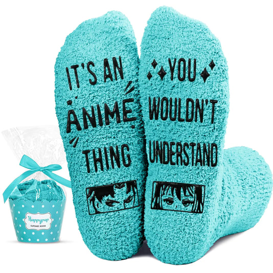 HAPPYPOP Anime Lover Gifts for Women - Anime Stuff Anime Merch for Teen Girls Anime Socks