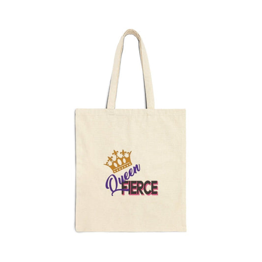Queen Fierce Cotton Canvas Tote Bag - Bigem's Otaku BoutiqueBags33780863765895877740Queen Fierce Cotton Canvas Tote BagBagsPrintifyBigem's Otaku BoutiqueQueen Fierce Cotton Canvas Tote Bag33780863765895877740Natural15" x 16"BagsCottonAccessories