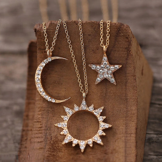3 Piece Celestial Pave Necklace With ® Crystals 18K Gold Plated Necklace in 18K Gold Plated - Bigem's Otaku BoutiqueHZS-N01243 Piece Celestial Pave Necklace With ® Crystals 18K Gold Plated Necklace in 18K Gold PlatedBigem's Otaku Boutique Bigem's Otaku Boutique3 Piece Celestial Pave Necklace With ® Crystals 18K Gold Plated Necklace in 18K Gold PlatedHZS-N0124