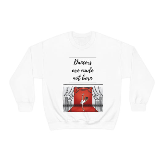 A Dancer is Made Not Born Unisex Heavy Blend Crewneck Sweatshirt - Bigem's Otaku BoutiqueSweatshirt26449552997888556274A Dancer is Made Not Born Unisex Heavy Blend Crewneck SweatshirtSweatshirtPrintifyBigem's Otaku Boutique26449552997888556274SWhiteCrew neckDTGBack to School