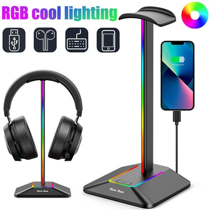 Gaming Headphone Stand - Bigem's Otaku Boutique928647_FQBEITUGaming Headphone StandBigem's Otaku Boutique Bigem's Otaku Boutique928647_FQBEITURGB Black StandEarphone AccessoriesHolderBracket