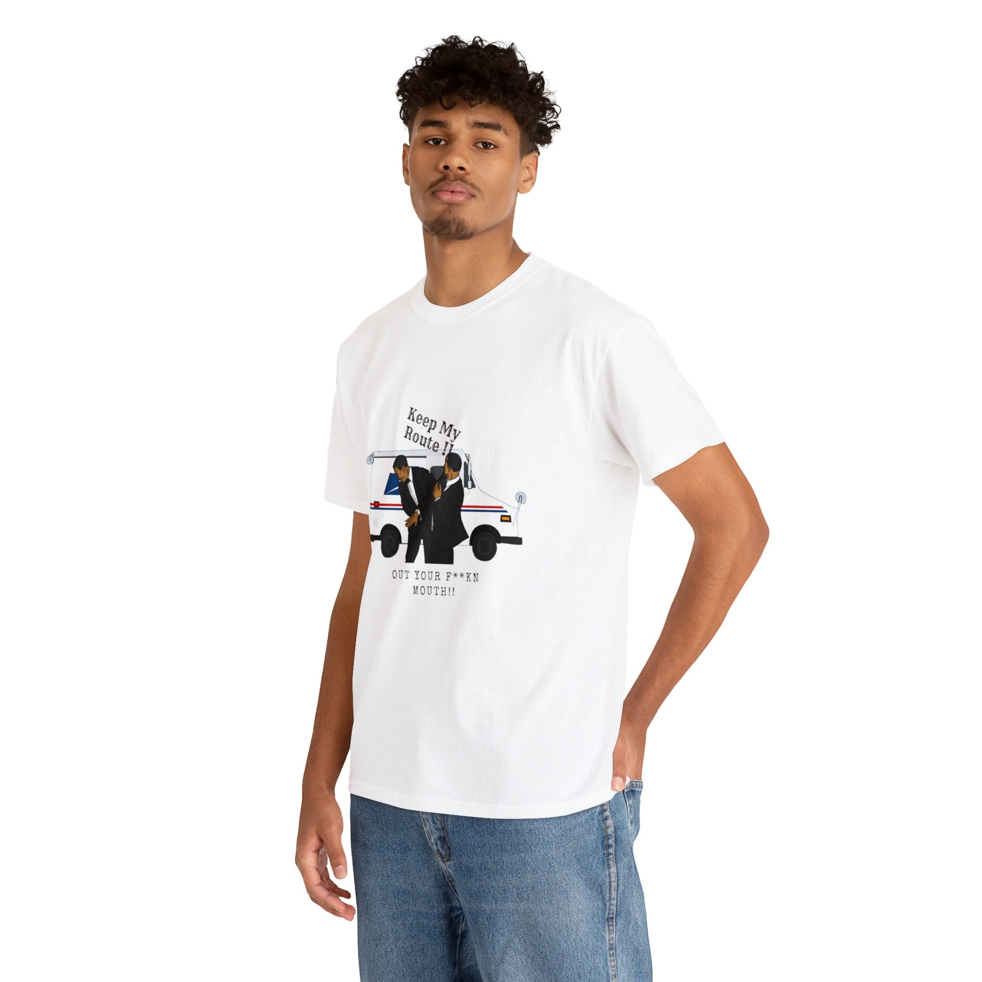 Get My Route Out Your Fuckin Mouth /Will Smith Slap / Chris Rock / Mail man Unisex Heavy Cotton Tee - Bigem's Otaku BoutiqueT-Shirt20397193630876369777Get My Route Out Your Fuckin Mouth /Will Smith Slap / Chris Rock / Mail man Unisex Heavy Cotton TeeT-ShirtPrintifyBigem's Otaku Boutique20397193630876369777WhiteSCrew neckDTGBack to School