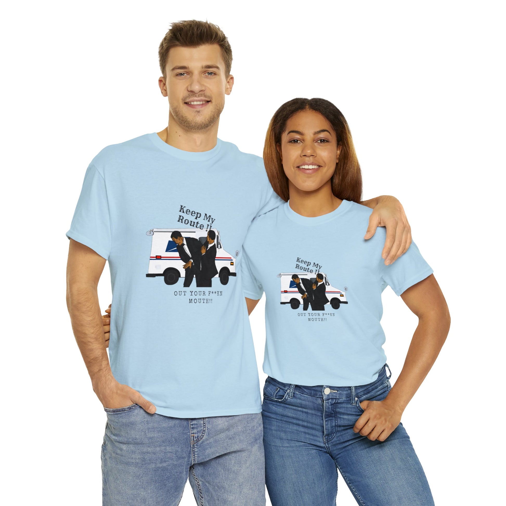 Get My Route Out Your Fuckin Mouth /Will Smith Slap / Chris Rock / Mail man Unisex Heavy Cotton Tee - Bigem's Otaku BoutiqueT-Shirt20397193630876369777Get My Route Out Your Fuckin Mouth /Will Smith Slap / Chris Rock / Mail man Unisex Heavy Cotton TeeT-ShirtPrintifyBigem's Otaku Boutique20397193630876369777WhiteSCrew neckDTGBack to School