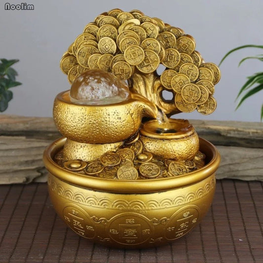 Gold Money Tree Water Fountain - Bigem's Otaku Boutique1133539_HSVROTHGold Money Tree Water FountainBigem's Otaku Boutique Bigem's Otaku Boutique1133539_HSVROTHGold220V European standard converterFeng ShuiOrnamentsDecoration