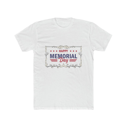 Happy Memorial Day Cotton Crew Tee - Bigem's Otaku BoutiqueT-Shirt25794325882067038184Happy Memorial Day Cotton Crew TeeT-ShirtPrintifyBigem's Otaku Boutique25794325882067038184Solid WhiteSMen's ClothingT-shirtsDTG
