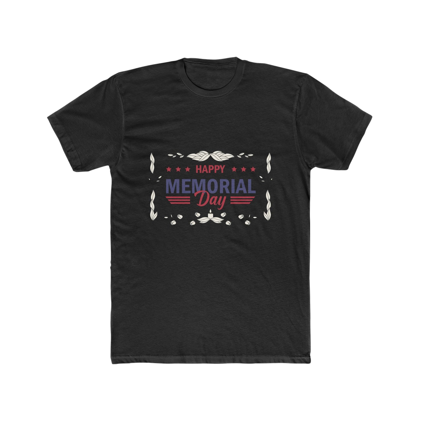 Happy Memorial Day Cotton Crew Tee - Bigem's Otaku BoutiqueT-Shirt30121223641418175896Happy Memorial Day Cotton Crew TeeT-ShirtPrintifyBigem's Otaku Boutique30121223641418175896Solid BlackSMen's ClothingT-shirtsDTG