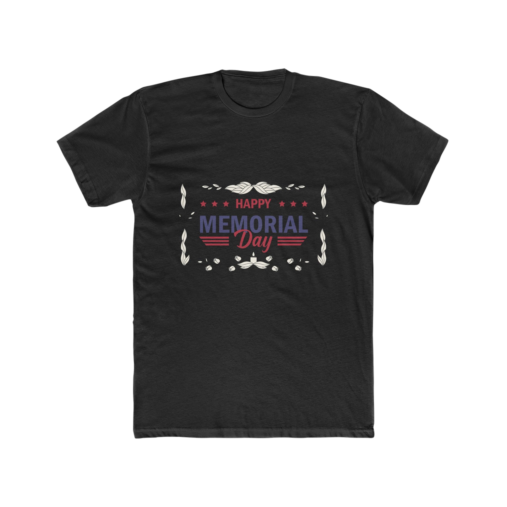 Happy Memorial Day Cotton Crew Tee - Bigem's Otaku BoutiqueT-Shirt30121223641418175896Happy Memorial Day Cotton Crew TeeT-ShirtPrintifyBigem's Otaku Boutique30121223641418175896Solid BlackSMen's ClothingT-shirtsDTG