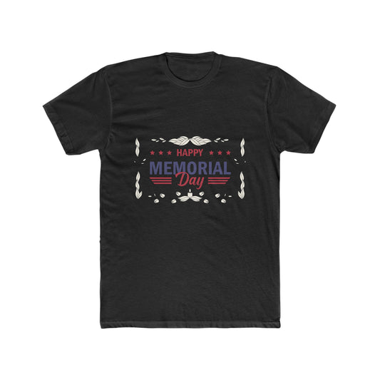 Happy Memorial Day Cotton Crew Tee - Bigem's Otaku BoutiqueT-Shirt30121223641418175896Happy Memorial Day Cotton Crew TeeT-ShirtPrintifyBigem's Otaku Boutique30121223641418175896Solid BlackSMen's ClothingT-shirtsDTG